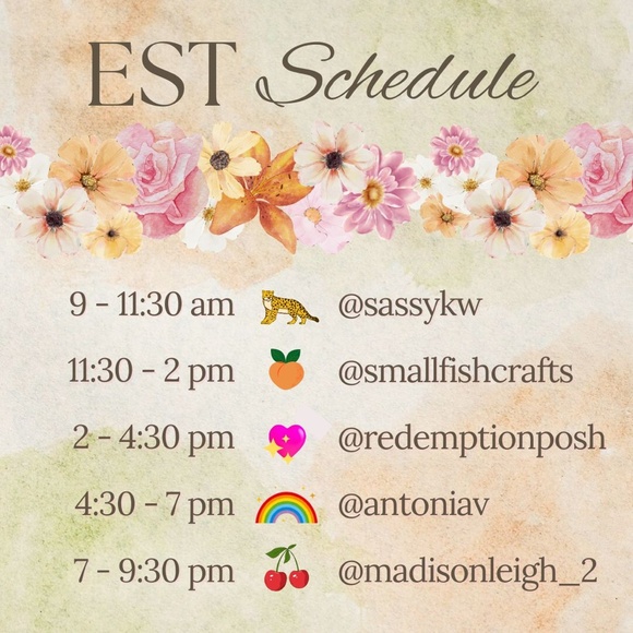 TONI’S SCHEDULE 🌈✨ - Picture 2 of 10